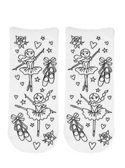 Ballerina Coloring Sock