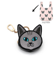 Cat 2 in 1 Bag Charm + Shopper Bag
