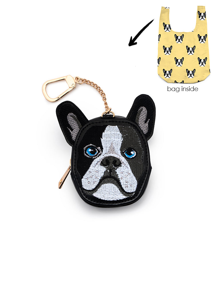 Dog 2 in 1 Bag Charm + Shopper Bag