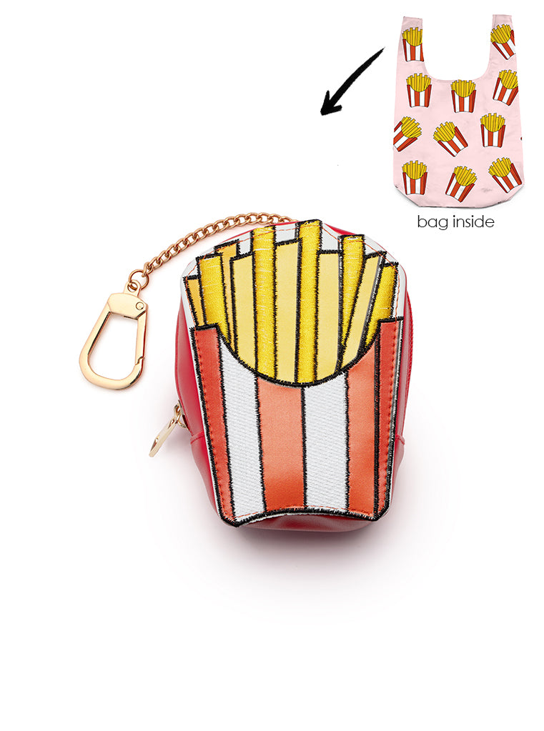 Fries 2 in 1 Bag Charm + Shopper Bag