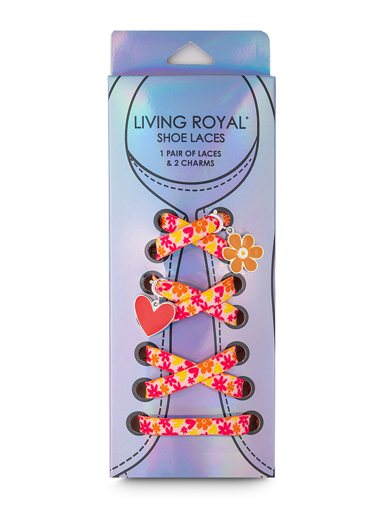 Heart Craze Shoelaces + Charm Set – Living Royal