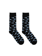 Shark Mens Bamboo Crew Socks