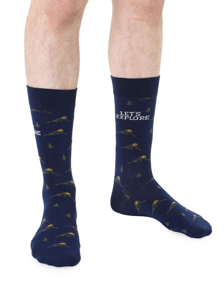 Explore Mens Bamboo Crew Socks