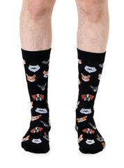 Dog Mens Bamboo Crew Socks