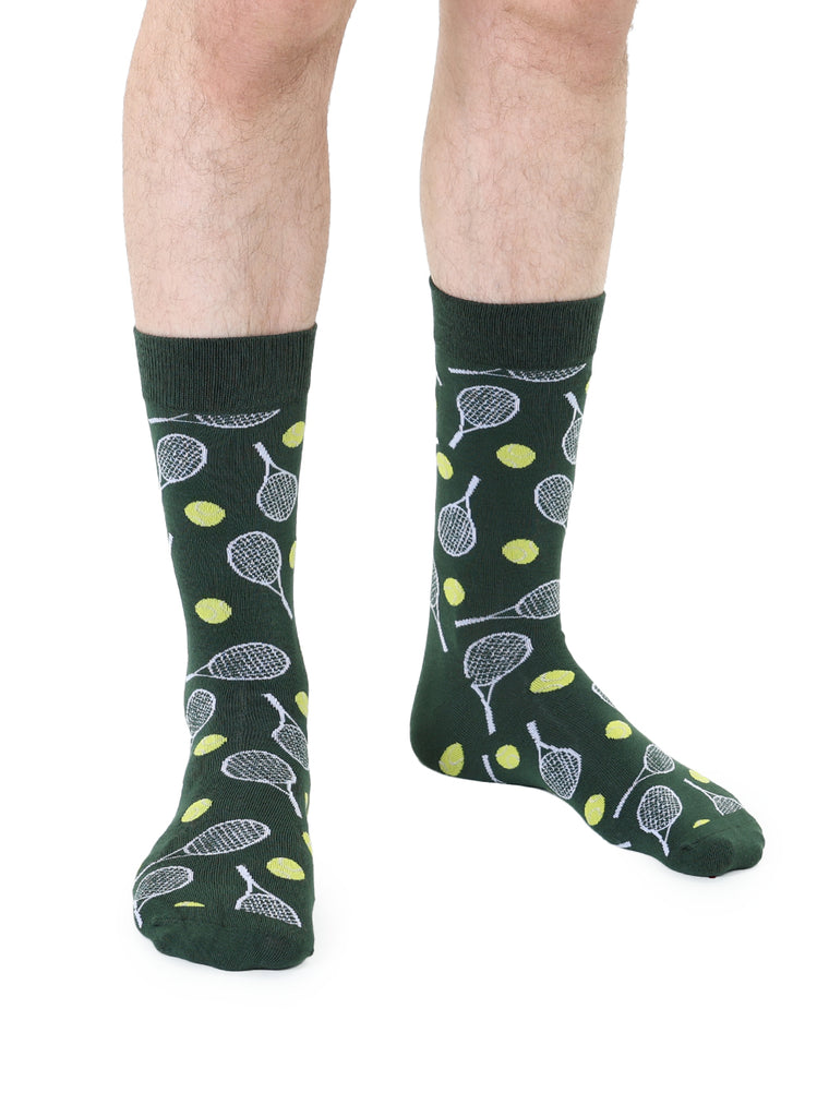 Tennis Mens Bamboo Crew Socks
