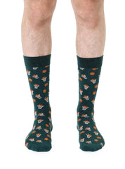 Basketball Mens Bamboo Crew Socks