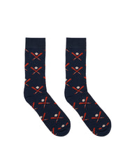 Baseball Mens Bamboo Crew Socks