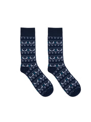 Reindeer Mens Bamboo Crew Socks