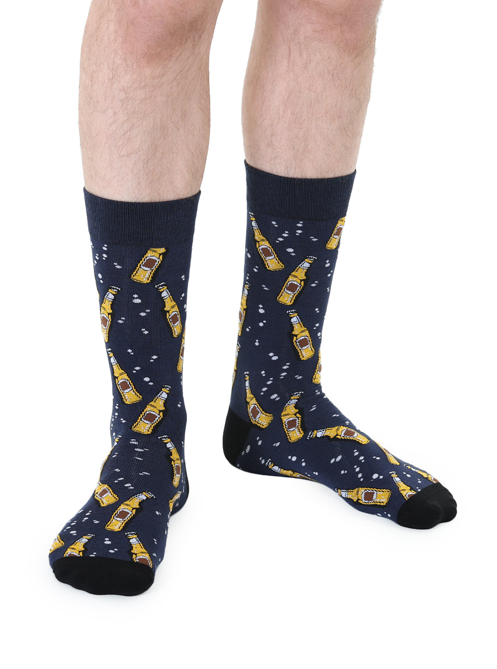 Beer Mens Bamboo Crew Socks  Living Royal