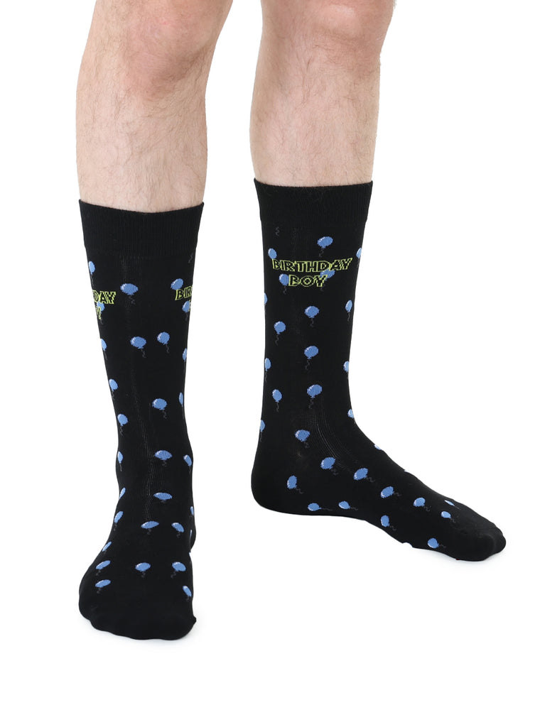 Birthday Mens Bamboo Crew Socks