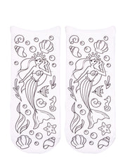 Mermaid Coloring Sock