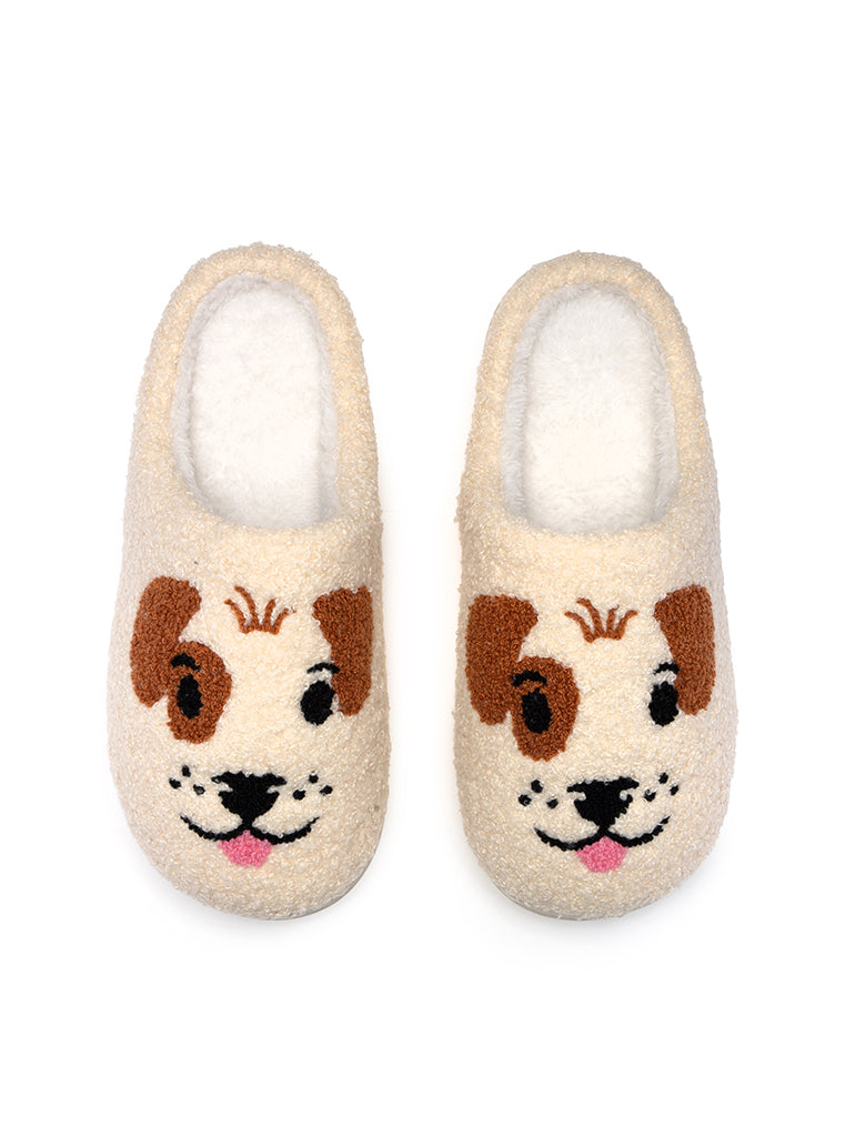 Dog Face Slippers – Living Royal