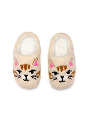 Cat Face Kids Slippers