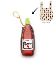 Wine 2 in 1 Bag Charm + Shopper Bag
