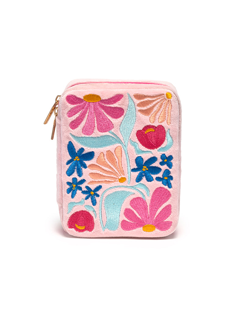 Retro Flower Jewelry Zip Case – Living Royal