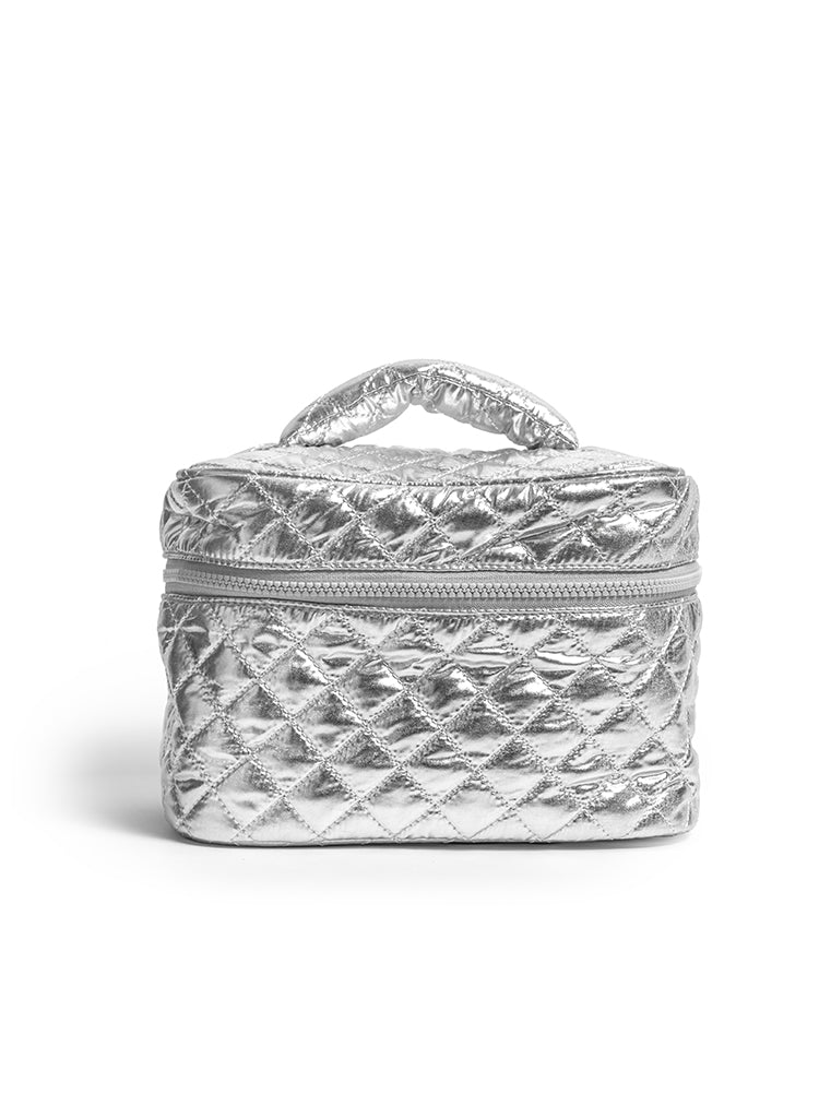 Silver Cosmetic Travel Case  Living Royal