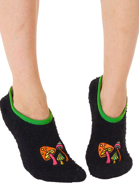 Fuzzy Mushroom Slipper Socks