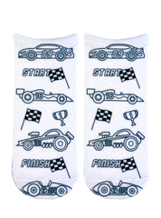 Race Car Coloring Sock