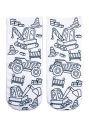 Tractor Zone Coloring Sock