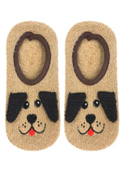 Fuzzy Dog Slipper Socks