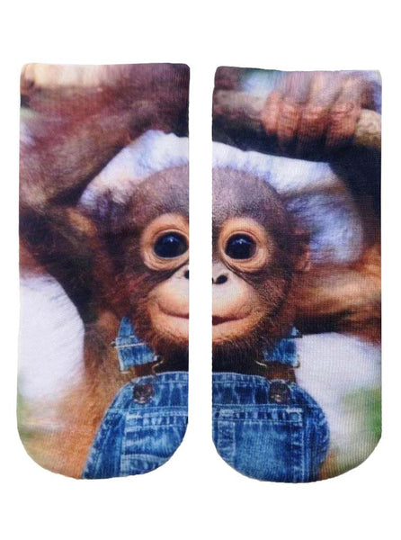 Monkeying Around Ankle Socks