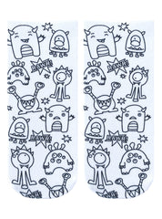Monster Bash Coloring Socks
