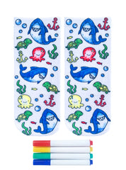Ocean Pals Coloring Socks