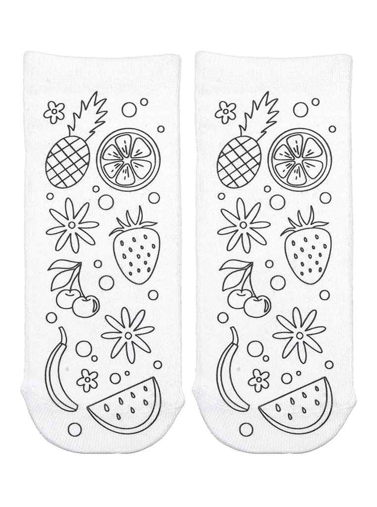 Fruits Coloring Socks