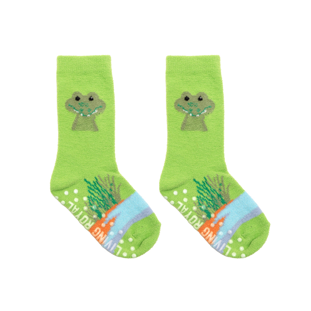 Alligator Kids Fuzzy Socks