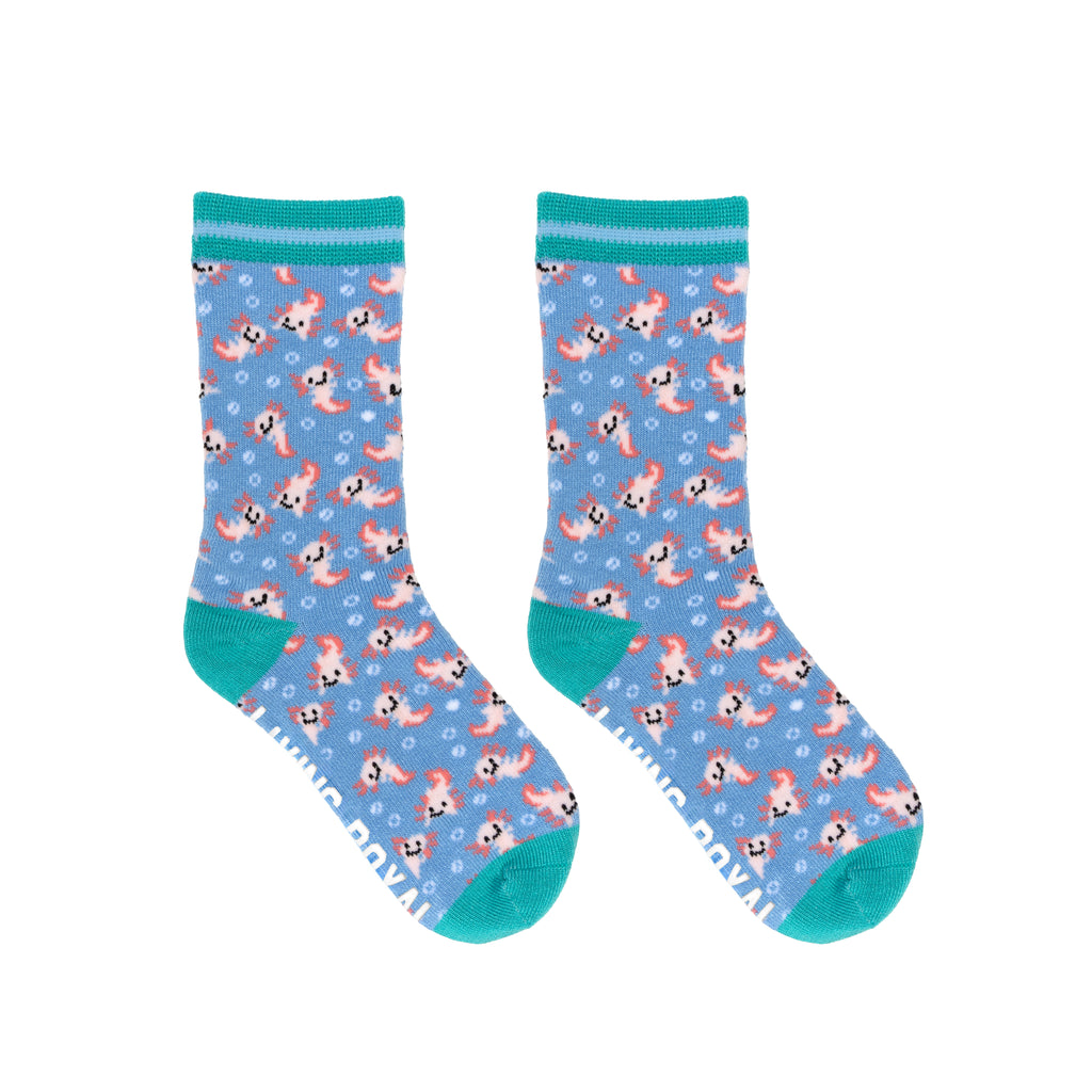Axolotl Kids Bamboo Crew Socks