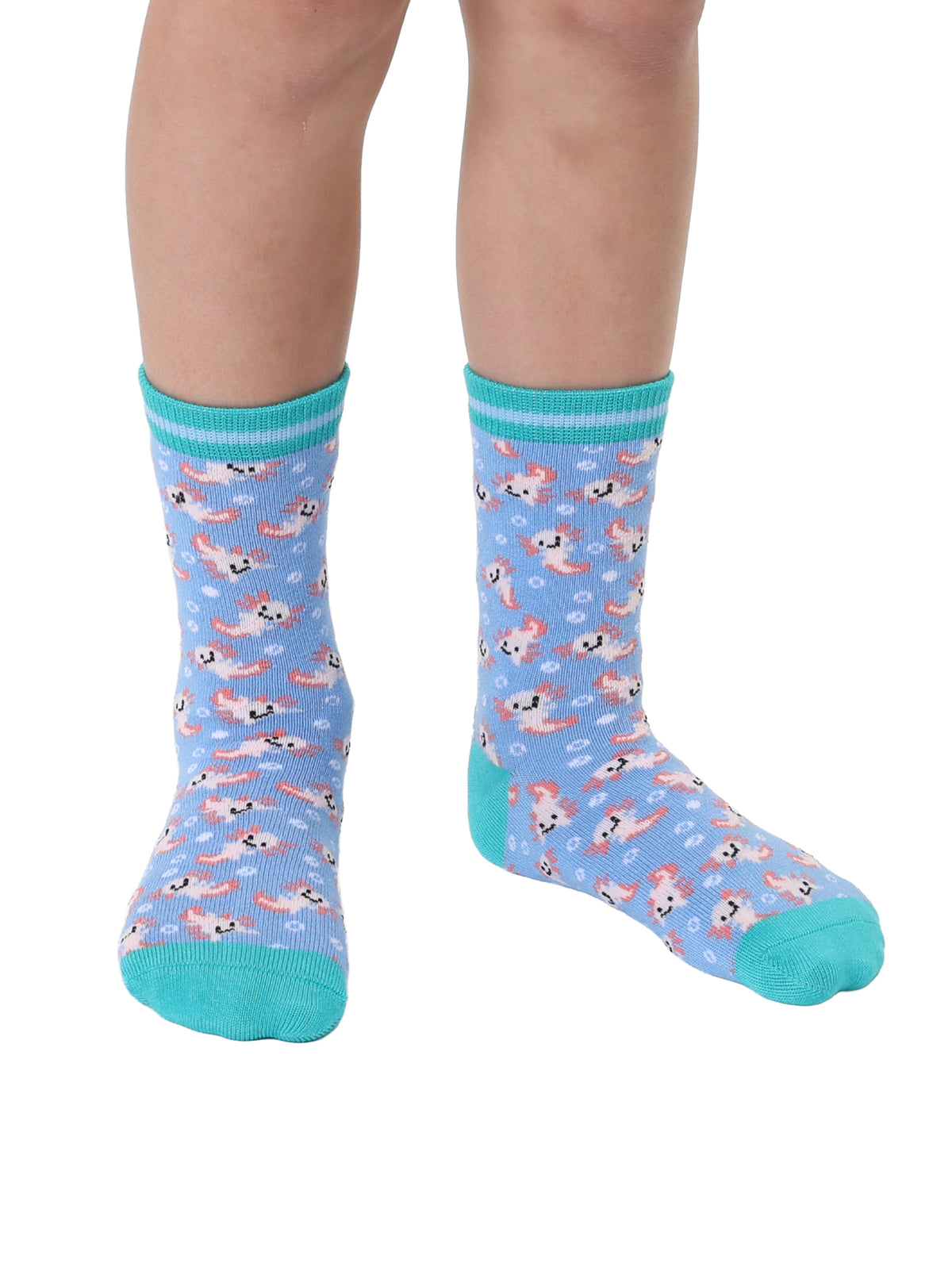 Axolotl Kids Bamboo Crew Socks