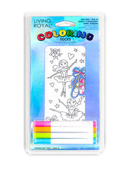 Ballerina Coloring Sock