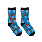 Basketball Kids Bamboo Crew Socks