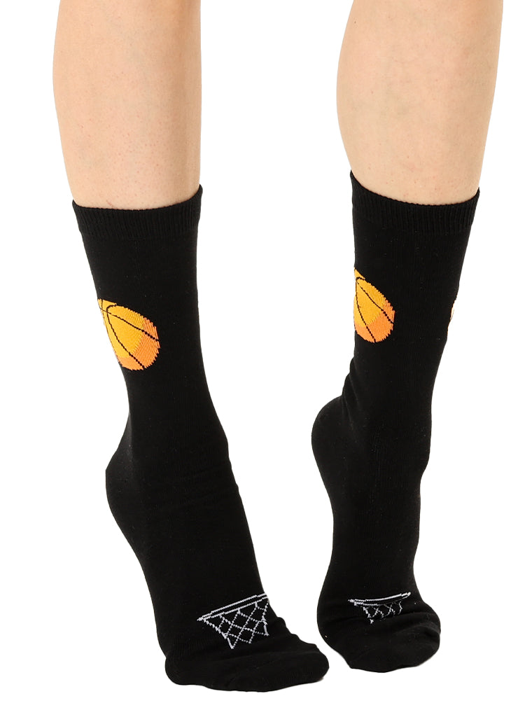 Basketball 3D Crew Sock Living Royal