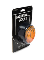 Socks package in basketball shape on a white background