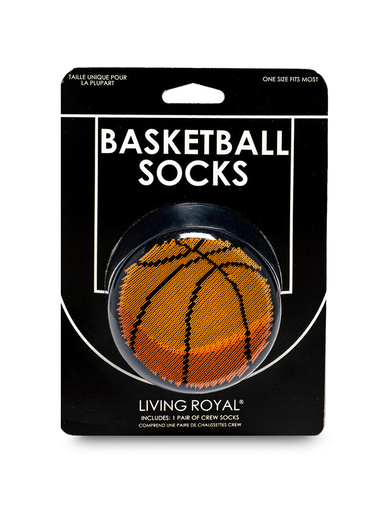 Packaging of Basketball Socks with black background