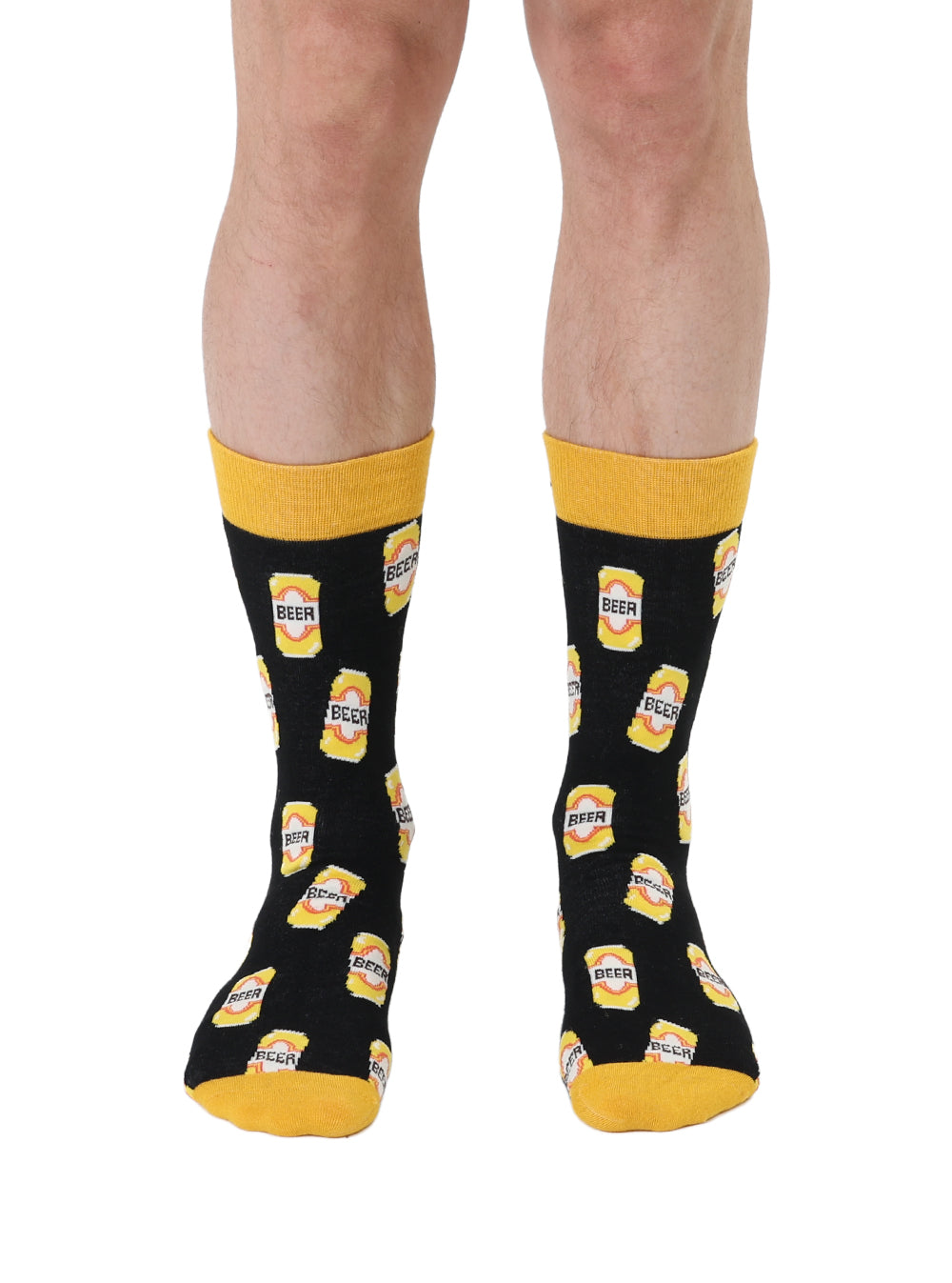 Beer Can Mens Bamboo Crew Socks