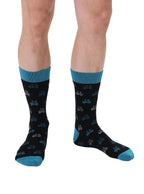 Bike Mens Bamboo Crew Socks