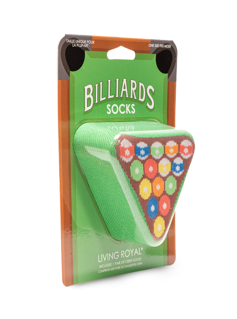 Billiards 3D Crew Sock