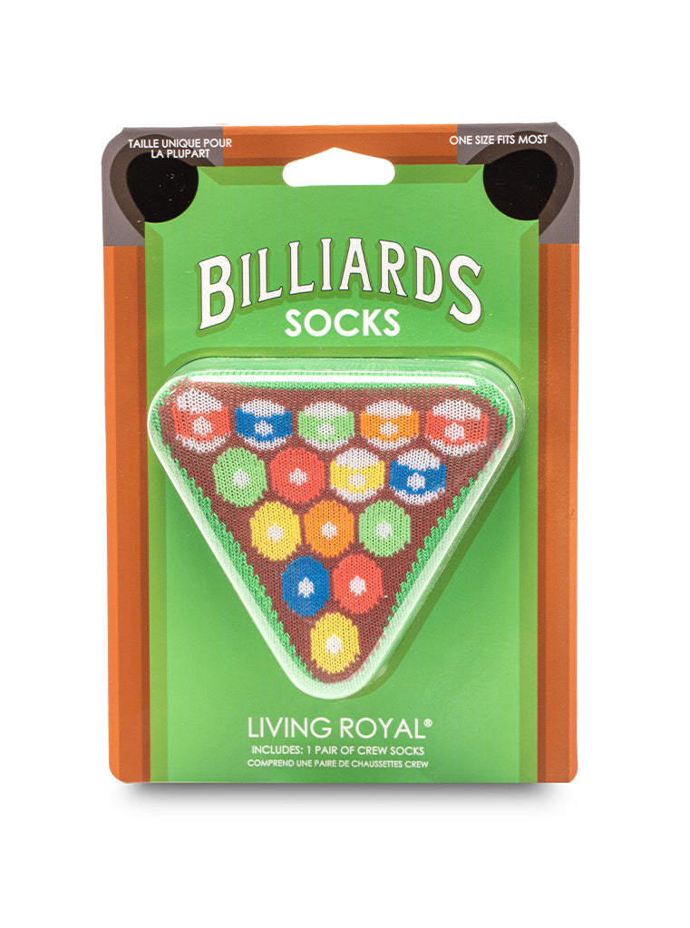 Billiards 3D Crew Sock