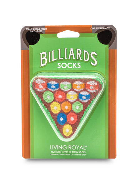 Billiards 3D Crew Sock