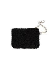 Black Checker Chain Pouch