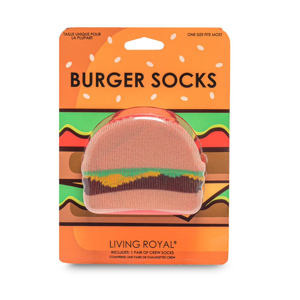 Burger 3D Crew Sock