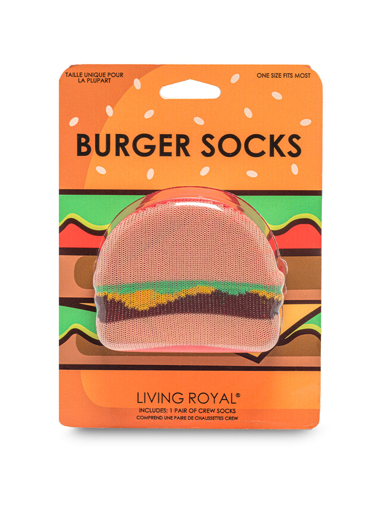 Burger 3D Crew Sock
