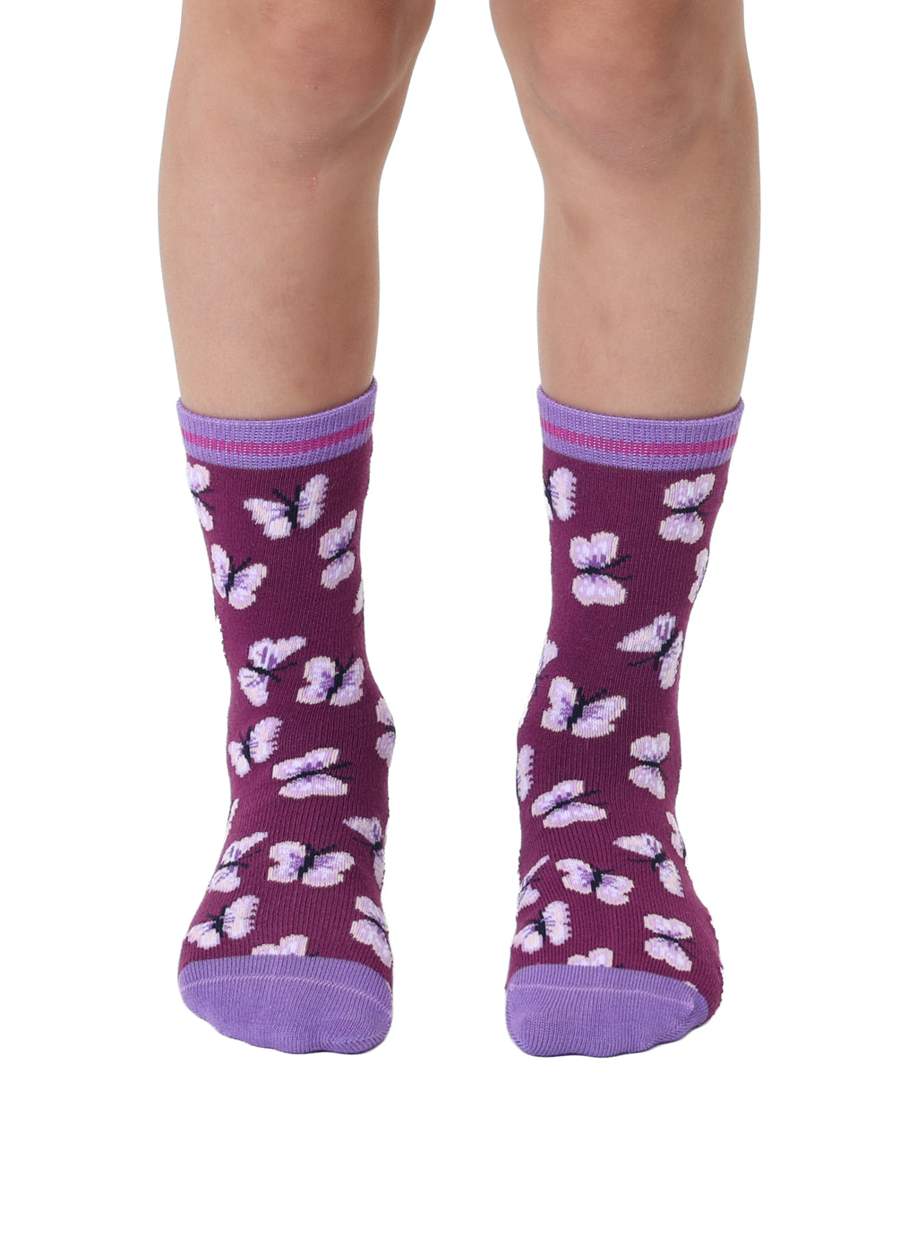 Butterfly Kids Bamboo Crew Socks
