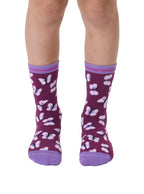 Butterfly Kids Bamboo Crew Socks