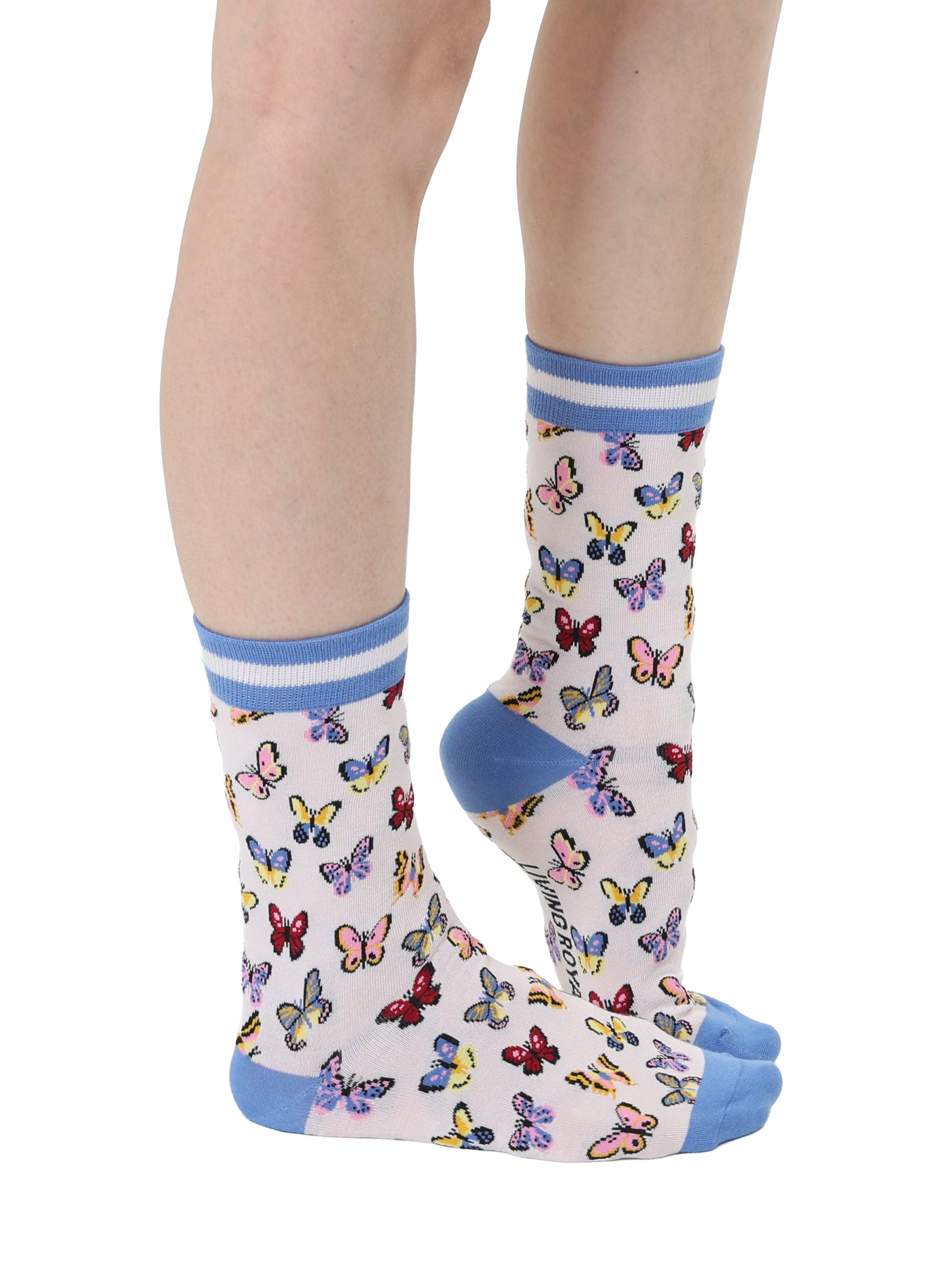 Butterfly Women's Bamboo Crew Socks