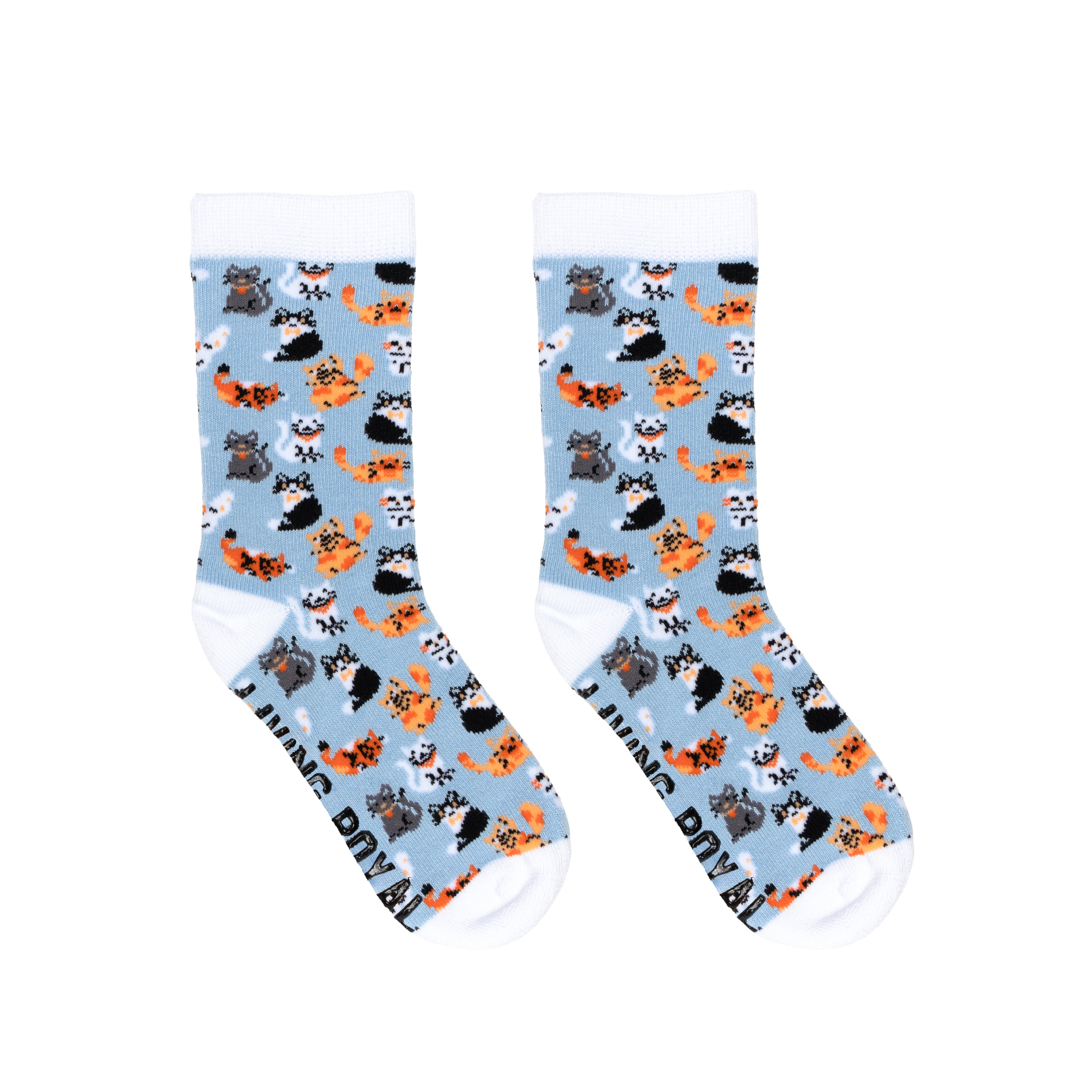 Cats Kids Bamboo Crew Socks