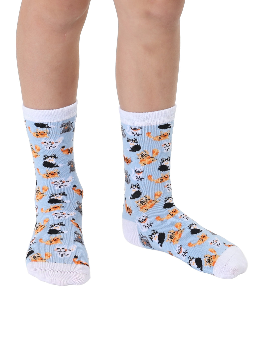 Cats Kids Bamboo Crew Socks