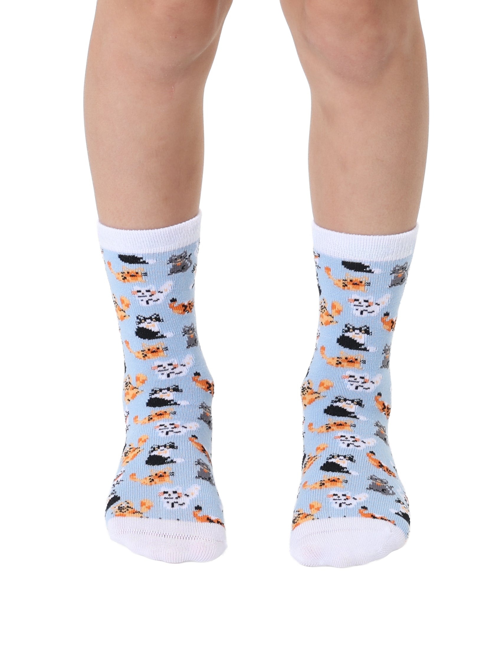Cats Kids Bamboo Crew Socks